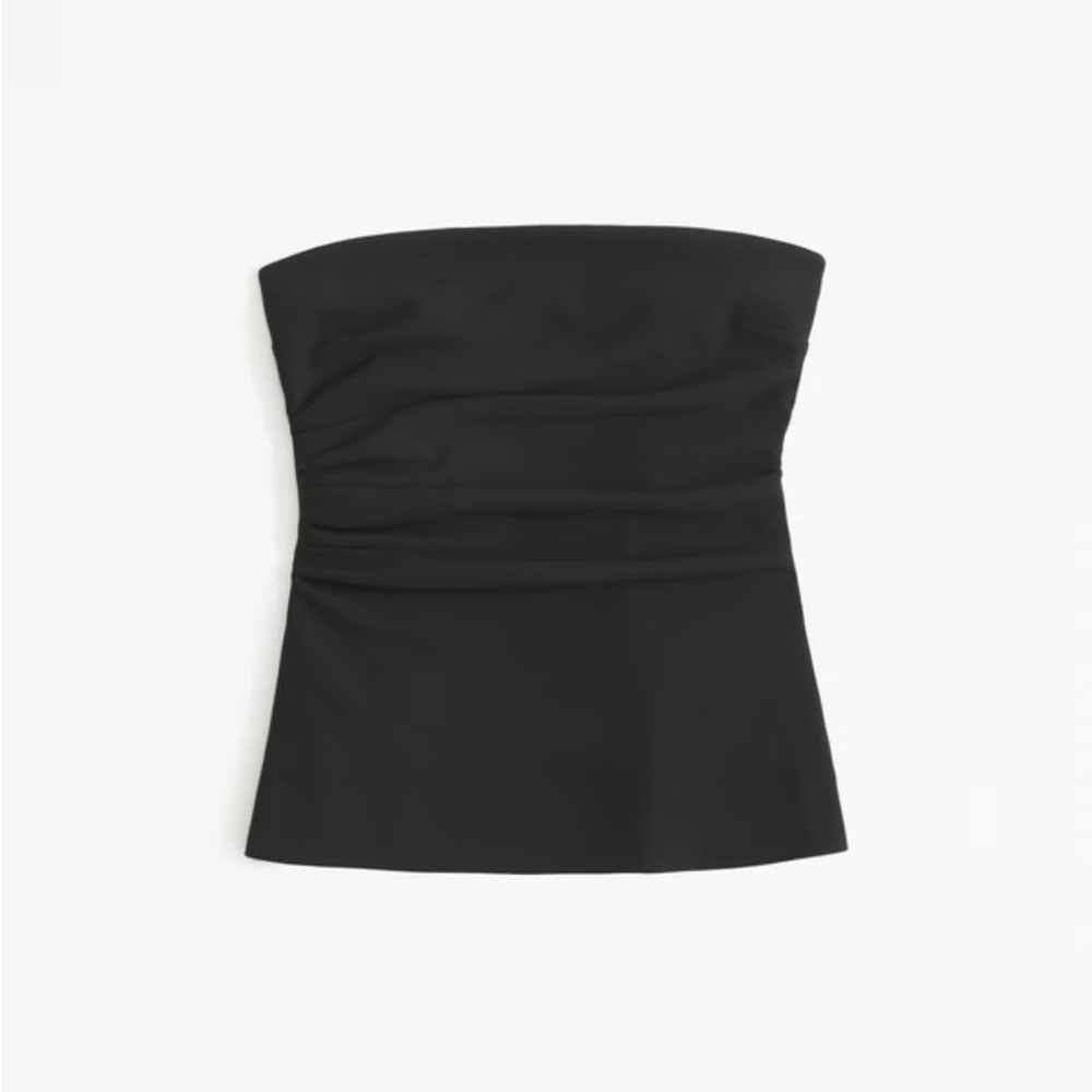 A&F Black Strapless Blouse